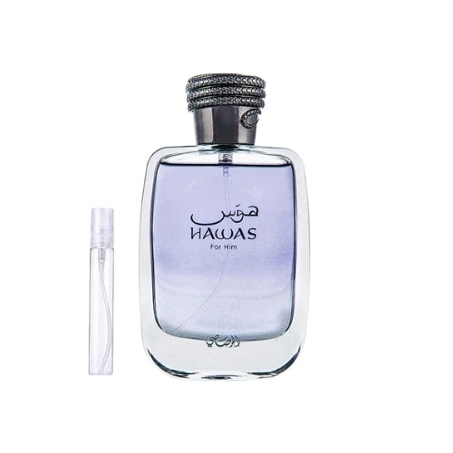 Hawas by Rasasi sample 2, 8, 10ml