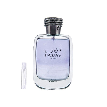 Hawas by Rasasi sample 2, 8, 10ml
