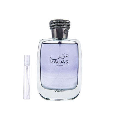 Hawas by Rasasi sample 2, 8, 10ml